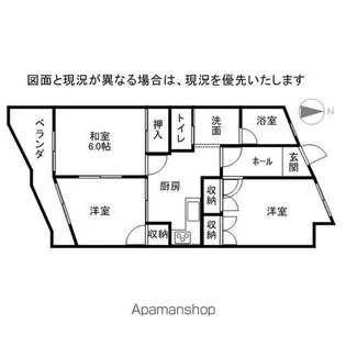 中島マンション【1階】の間取り