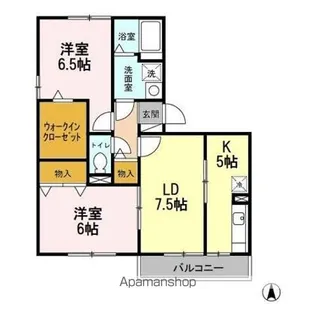 グランコート並柳 AB【2階】の間取り