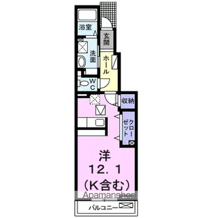 ベル フルール【1階】の間取り
