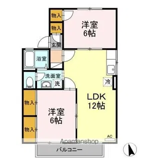 セジュール豊丘 A【1階】の間取り