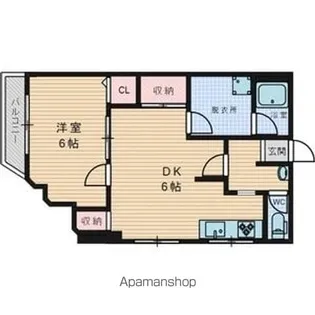メゾンコーヤマ【2階】の間取り
