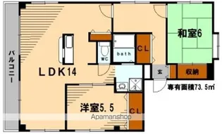 石井ビル【201号室】の間取り