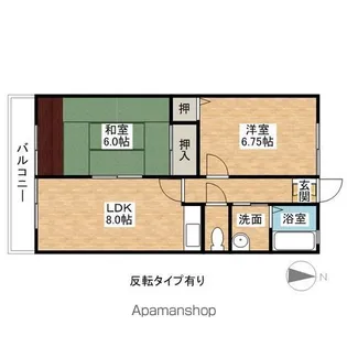 グランデイール【1階】の間取り
