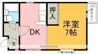 ストークハイツ木村【1階】の間取り