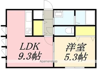 1LDKの間取り画像