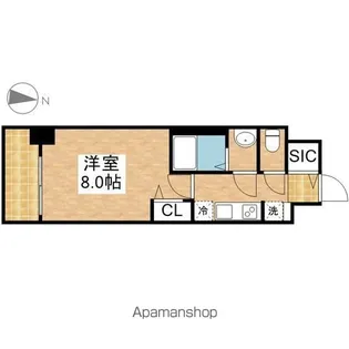 1Kの間取り画像