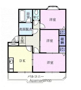 エクセル則武【1階】の間取り