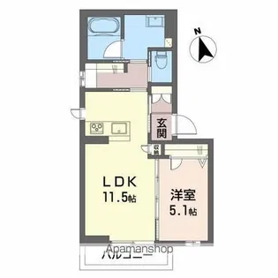 アンテロープ三河【2階】の間取り