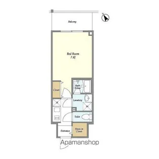 BLUROCK門前仲町【6階】の間取り