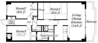 ルミエール23【402号室】の間取り