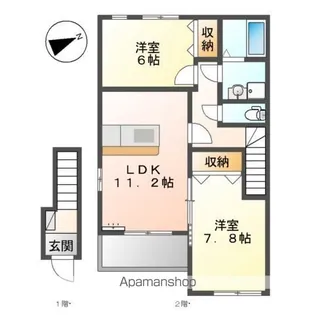 ステラ川南【2階】の間取り