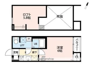 エスペランサ AK 豊四季(エスペランサ エーケー トヨシキ)【2階】の間取り