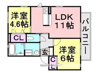 ENT・T【201号室】の間取り