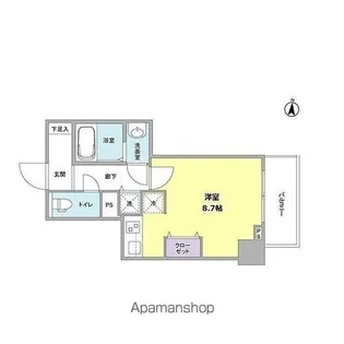 プラシードテラス森下【3階】の間取り