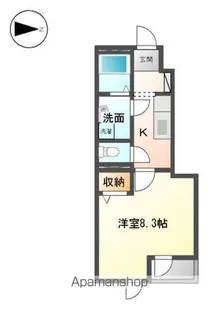 ピューロアクア【105号室】の間取り