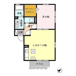 ファミーユたちばな【1階】の間取り