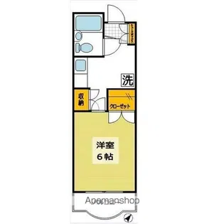 ハセベ椿森コーポ【2階】の間取り