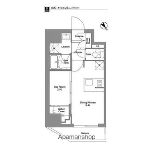 BPRレジデンス田端【11階】の間取り