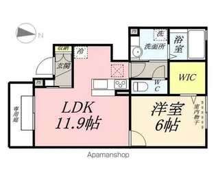 エルヴィリア野田【1階】の間取り