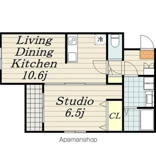 カーサメイプル千葉中央【4階】の間取り