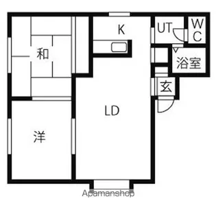 カーサフローラルD【1階】の間取り