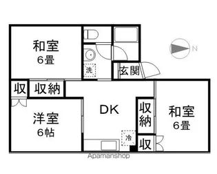 ラ・フォーレ須坂【601号室】の間取り