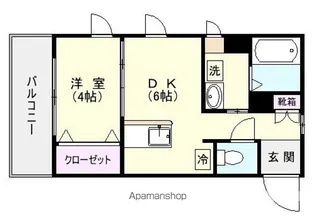 グランステージ高麗【5階】の間取り