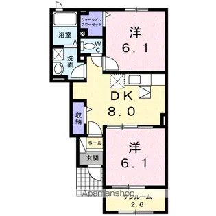 グランデュール【1階】の間取り