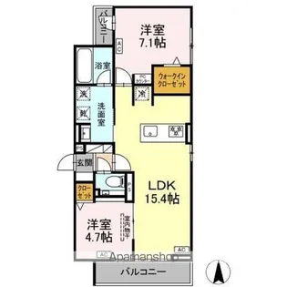 セレスティア草薙町【3階】の間取り