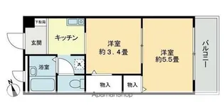 フィネス中屋敷【4階】の間取り