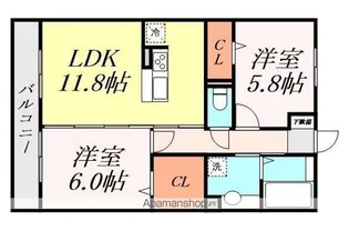 GRAND MOAT(グランモウト)【302号室】の間取り