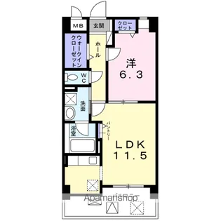 エフ レジデンス【4階】の間取り