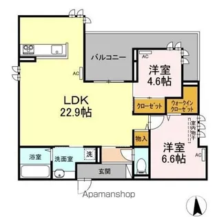 エグレットテラス【2階】の間取り