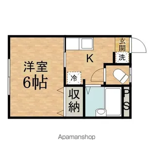 第1白王荘【203号室】の間取り