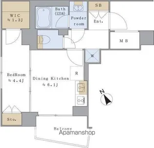 BRILLIA IST 文京茗荷谷【5階】の間取り