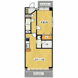 ST PLAZA EAST【4階】の間取り