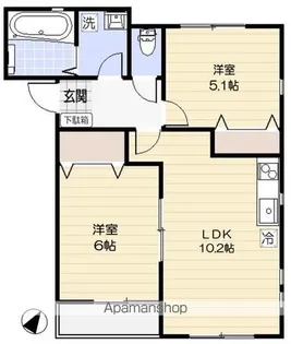 メルヴェーユ【1階】の間取り