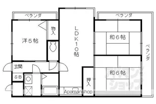 モアライフ酒井松【301号室】の間取り