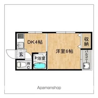 コーポ須玖【1階】の間取り