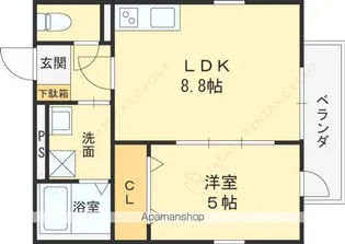 S APT.蒲生四丁目【2階】の間取り