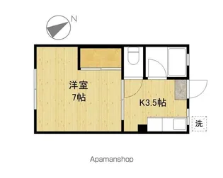 シティハイムブルー【206号室】の間取り