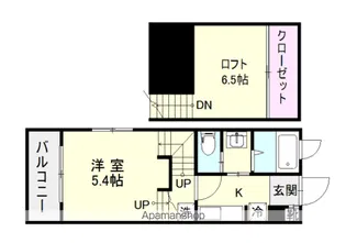 シュペール鴨池【101号室】の間取り