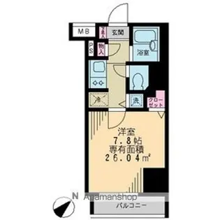 アーク銀座京橋【10階】の間取り