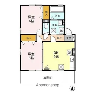 コーポ チェリッシュ B【1階】の間取り