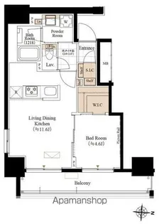 ブランシエスタ両国【6階】の間取り