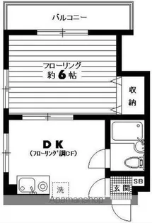 渋谷ハイツ【4階】の間取り