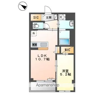 サンフォレスタ六番館【1階】の間取り