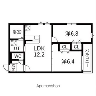CLOVER HILLS【1階】の間取り