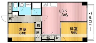 シャンティー豊中【4階】の間取り