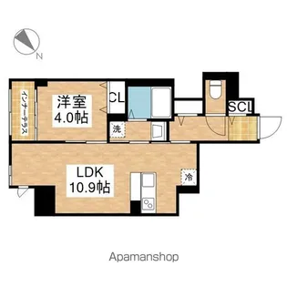 THE BLOSSOM 新栄【1階】の間取り